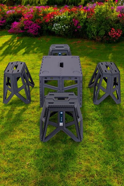 FERAH PLASTİK 4+1 Katlanır Piknik Seti