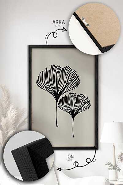 Artavessa 3 Parça Gerçek Ahşap Renkli Çerçeveli Tablo Seti - Model 31