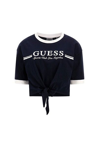 Guess Knot T-Shirt Women's Navy Blue T-Shirt V5Gi05I3Z14-A71W