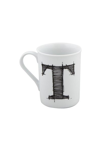 Porland Porcelain Mug with Letters