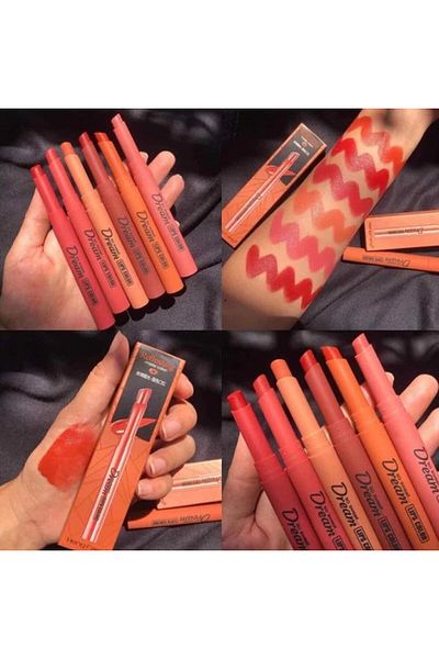 HENG FENG Silky Touch Refreshing Matte Lipstick Set – Heng Fang So Sweet Dream, 6-Piece LONG LASTING