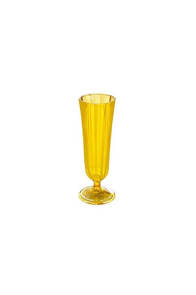 Porland Yellow Flute Champagne Glass 130 Cc