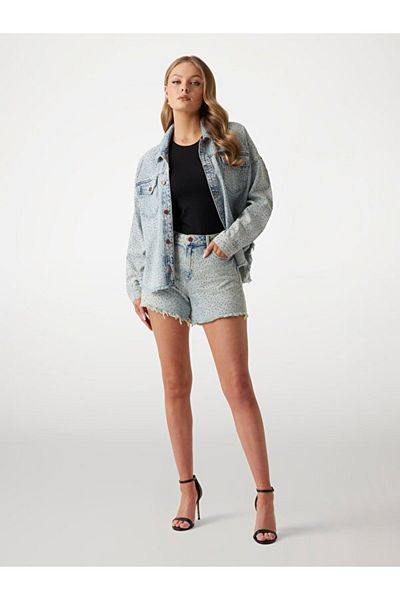 Guess Relaxed Γυναικείο τζιν σορτς Relaxed Fit
