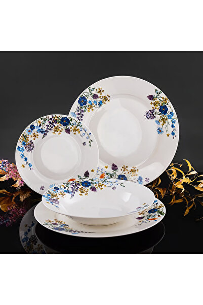Ambition Dinner service, 18 pieces, 6 people, Fiori