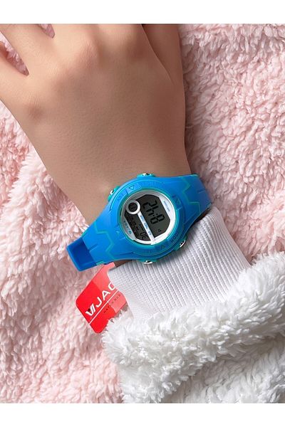 Jaga Silicone Cord, Waterproof (Suitable for Pool, Marine Use) Digital Children's Wristwatch