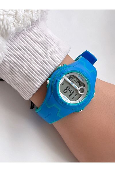 Jaga Silicone Cord, Waterproof (Suitable for Pool, Marine Use) Digital Children's Wristwatch