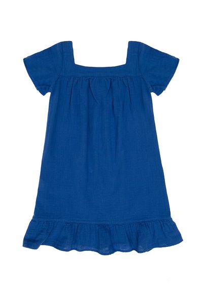 U.S. Polo Assn. Girl's Blue Woven Dress 50306602 -Vr036