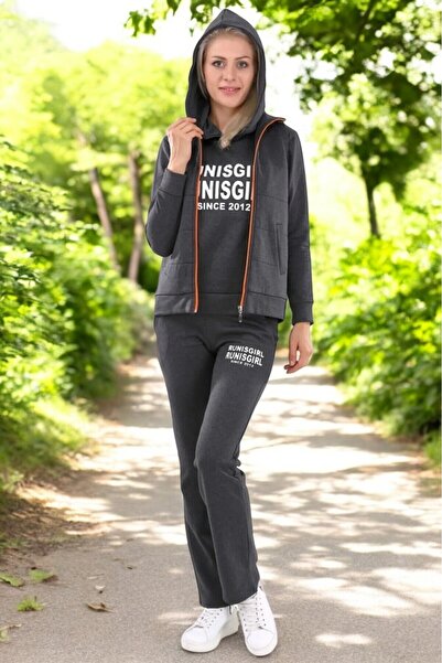 Barbora Kışlık Şık Rahat Üçlü Eşofman Takımı