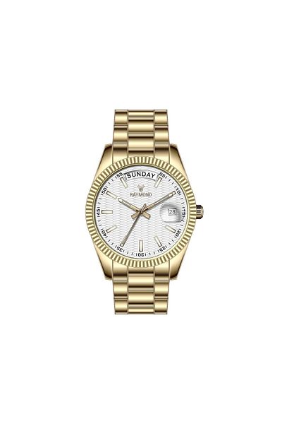 Raymond Rym-61001 Raymond Classic Men's Wristwatch - Steel and Mineral Glass - 2 Years Warranty
