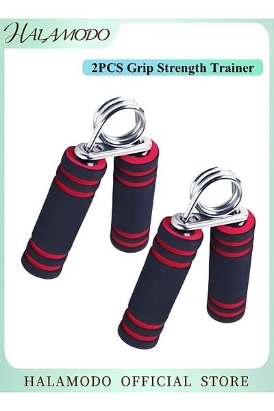 HALAMODO 2PCS Grip Strength Trainer Hand Grip Exerciser Strengthener with Adjustable Resistanc
