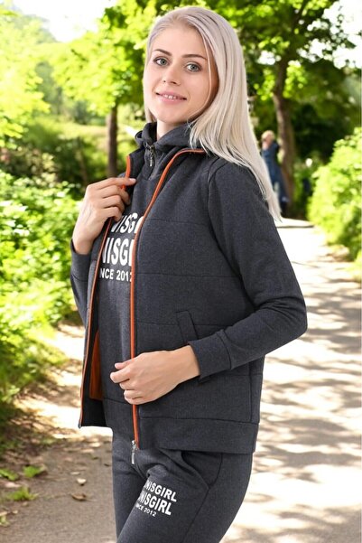 Barbora Kışlık Şık Rahat Üçlü Eşofman Takımı