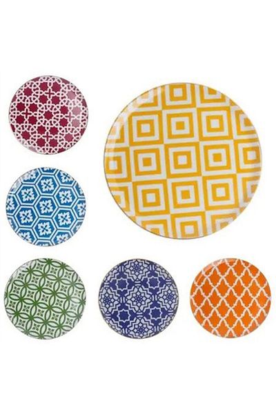Porland Morocco Set of 6 Serving Plates 28 Cm