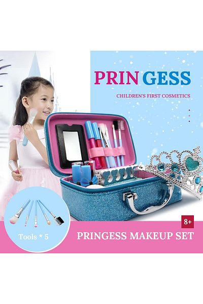 COOYA Makeup Kit for Girls, Washable, Princess Toys, Cosmetic Beauty Set Toys for 4+ Year Old Girls