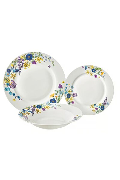 Ambition Dinner service, 18 pieces, 6 people, Fiori