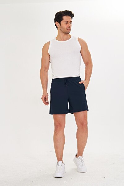 Marco Ferry Чоловічі еластичні спортивні шорти StretchFit з підкладкою, темно-сині 2658-L