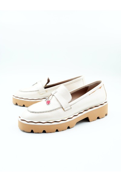 Tenau Kadın Hakiki Deri Loafer