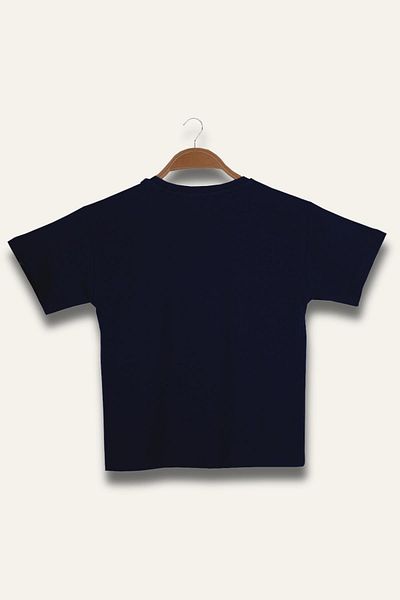 Zeyland Boy's Surf Printed T-Shirt - Navy Blue