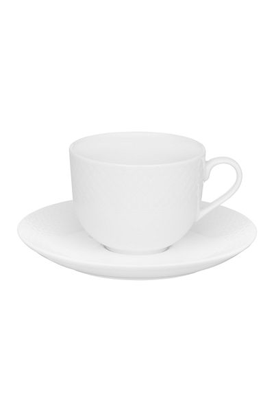 Ambition Set servire ceai sau cafea, 12 piese, 6 persoane, alb, Sonia
