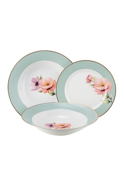 Ambition Dinner service, 18 pieces, 6 people, Flores