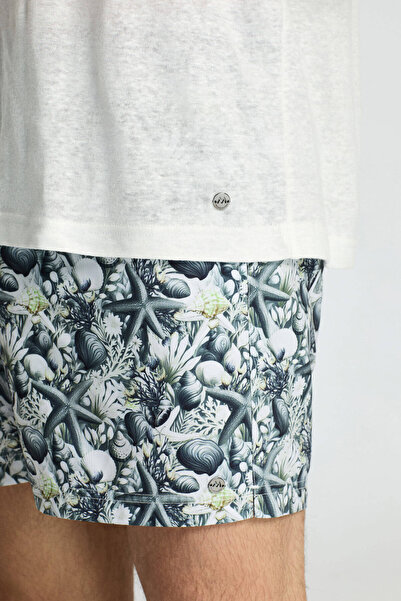 Hemington Pure Linen Off-White Crew Neck T-Shirt