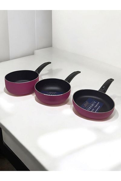 Doremcy Teflon 3-Piece Sauce and Milk Jug Set - Sauce Pan and Mini Milk Jug