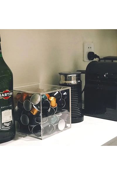 Pleksi Marketi Plexi Coffee Capsule Organizer - Βάση για κάψουλες - (12x12 cm)