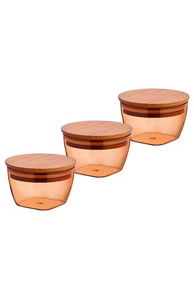Evdek Orange Breakfast Set of 3 11x11 Cm