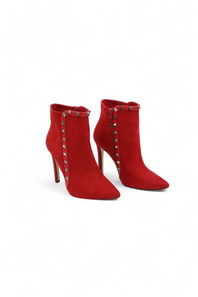 ENDİCAN 038 6950 Women's High Heel Shoes RED SUET