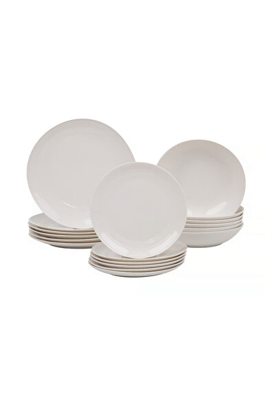 Ambition Dinner set, 18 pieces, 6 people, white, Linea
