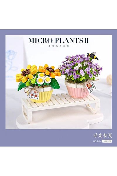 NillyToys Lz1674 Loz Potted Flower Blocks 543 Pieces