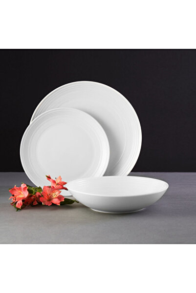 Ambition Dinner set, 18 pieces, 6 people, white, Linea