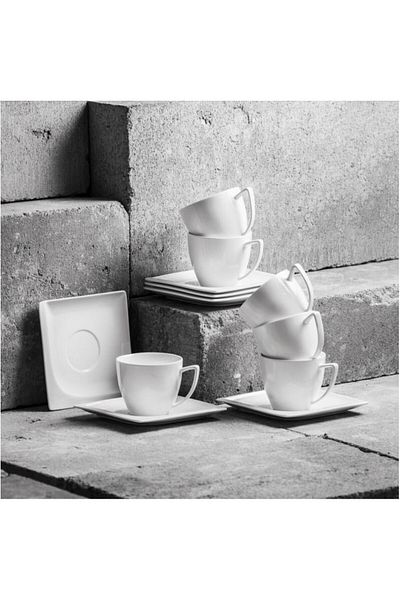 Ambition Set servire ceai sau cafea, 12 piese, 6 persoane, Monaco