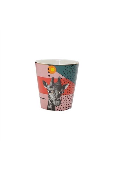 Porland Wild Life Giraffe Patterned Glass - 320cc