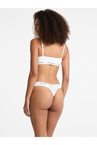 Guess Jeans Beyaz Balensiz Sütyen GJ TRIANGLE - ECO CUDDLE JERSEY 180