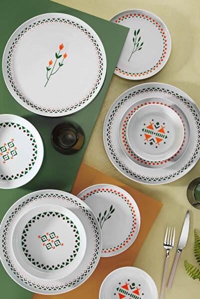 Kütahya Porselen Moderna 24 Parça Yemek Takımı Dekor 12176