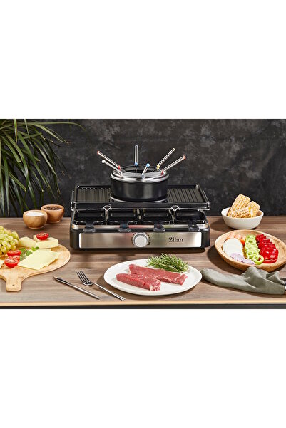 Zilan Ηλεκτρική ψησταριά για φοντί ZLN8856, ρακλέτ, ισχύς 1400 W, ενδεικτική λυχνία