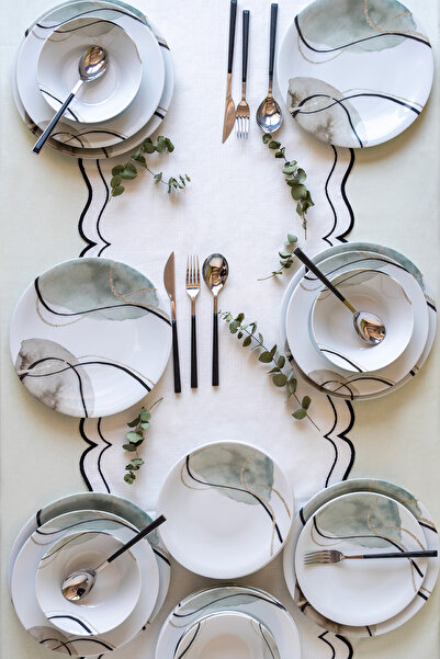 Kütahya Porselen Zeugma 24 Parça 6 Kişilik Yemek Takımı 885701