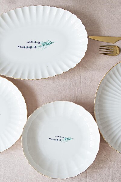 Kütahya Porselen Tiny Miny 2 Piece 28 cm Boat Plate