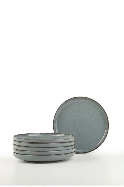 Kütahya Porselen Blue Moderna 6 Bucuri 19cm Farfurie Tort