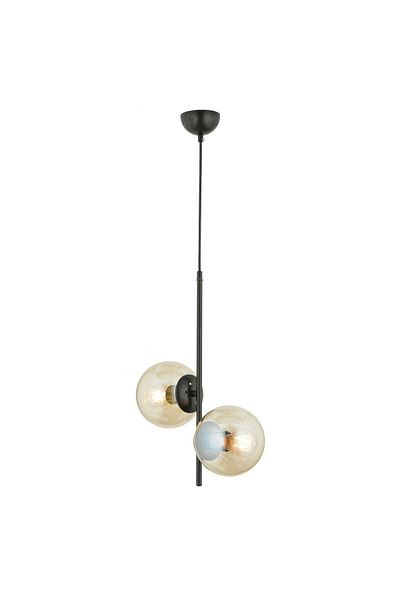 Apliqa Lustra HubRom, MALIBU 3489-02-02-BL 35x60 cm 2xE27-60W Negru