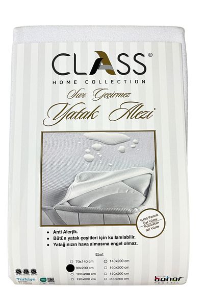 Class Home Collection Protectie Saltea Impermeabil, Colecția Class Home, Alb, 90x200 cm