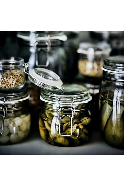 IKEA KORKEN Jar with Lid, Clear Glass, 0.5L – Airtight & Durable Storage | IKEA
