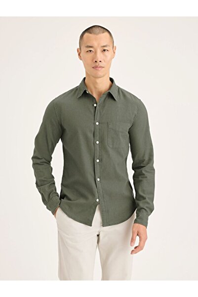 Dockers εφαρμοστό Πρωτότυπο υφαντό πουκάμισο