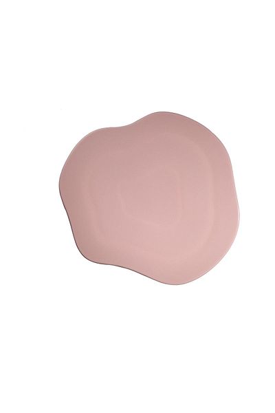 Kütahya Porselen Cheese Plate: Scallop 34.5 cm Light Pink