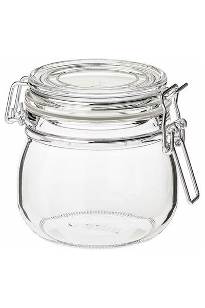 IKEA KORKEN Jar with Lid, Clear Glass, 0.5L – Airtight & Durable Storage | IKEA