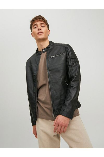 Jack & Jones Ανδρικό μαύρο Jwhtano Jacket Weed Jacket 12182192-Μαύρο