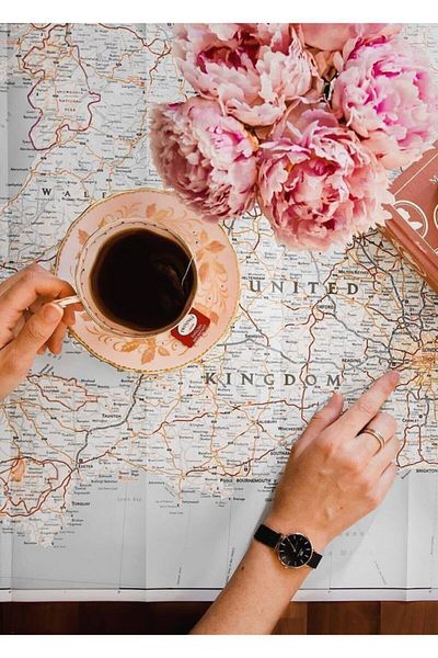 Daniel Wellington Ceas de damă Petite Ashfield Rose Gold și negru 28 mm