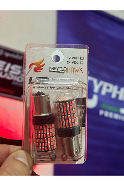 derin car design KIRMIZI 144 LED'Lİ TEK DUY 12V STOP AMPUL