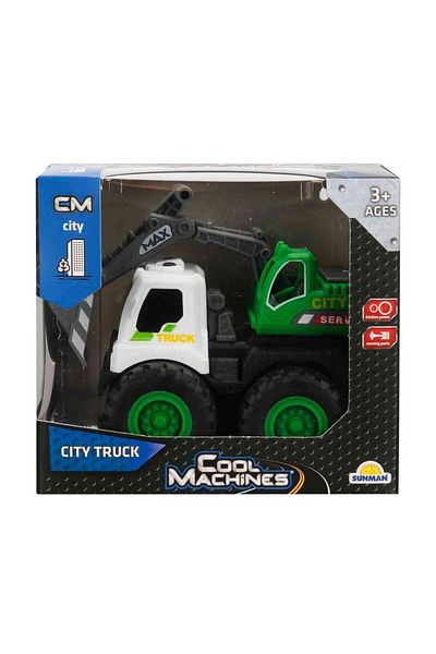 Sunman Friction City Vehicle 47132 White Scoop