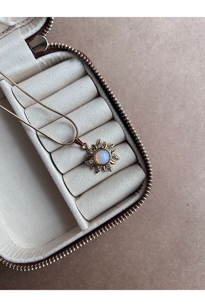 Miltonia Sun Steel Necklace